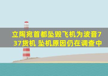 立陶宛首都坠毁飞机为波音737货机 坠机原因仍在调查中